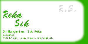 reka sik business card